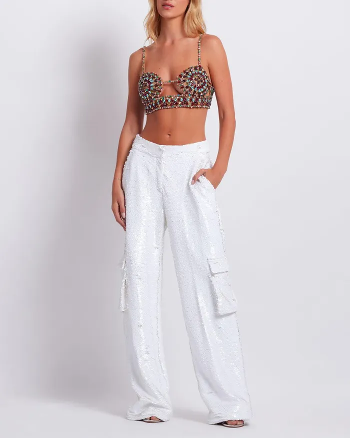 Tops and Bodysuits Women PatBO PREORDER HandBeaded Bralette