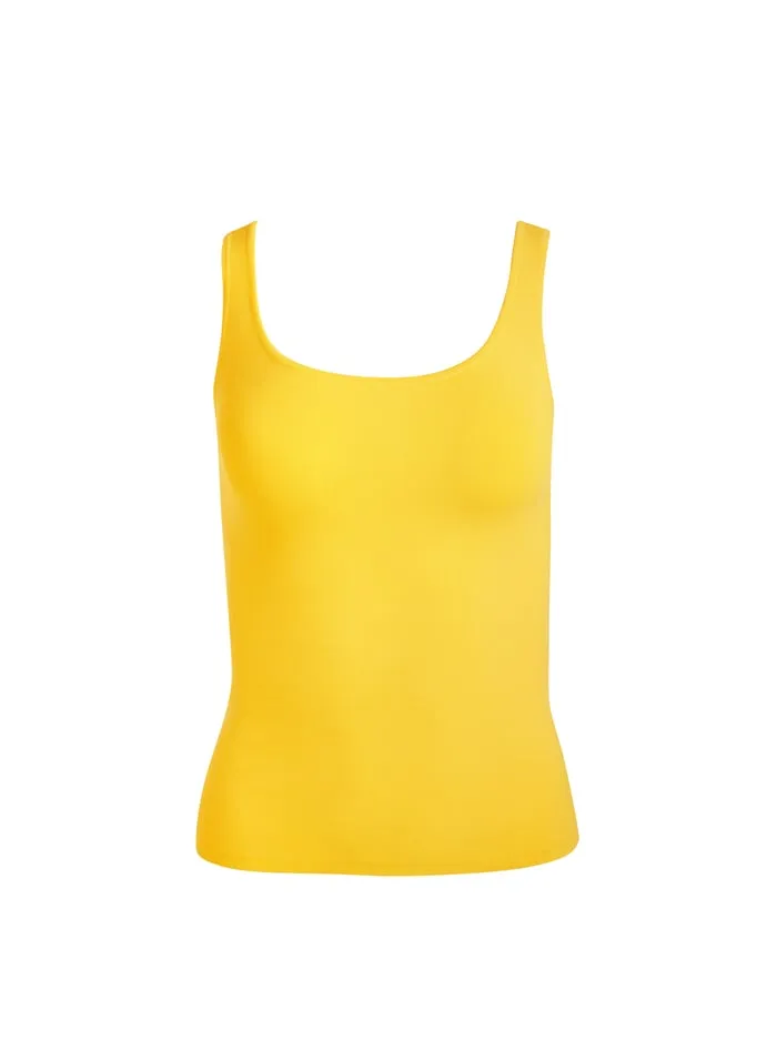 Tops Women Alice Olivia Daryn Full Length Sweater Tank Mustard Seed
