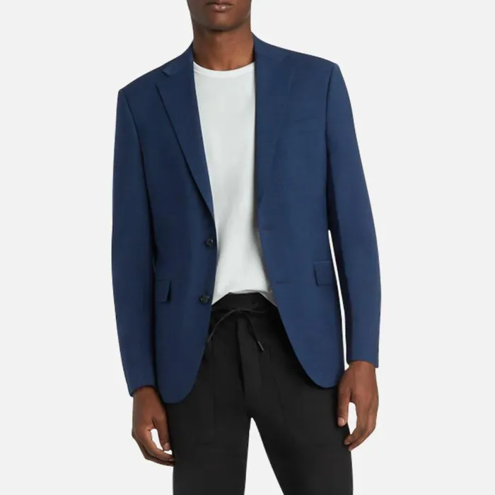 Travel Ready Modern Fit Stretch Suit Jacket Blue Men Kenneth Cole Suiting