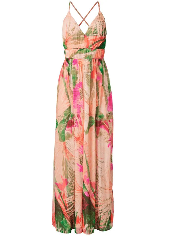 TROPICAL PRINT GOWN Pink Multi Women VENUS Sundresses