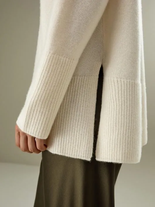 Turtleneck Cashmere Sweater Women Lilysilk Knitwear
