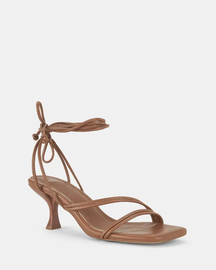 ULLER CARAMEL Martini Heels Women Party NOVO Shoes