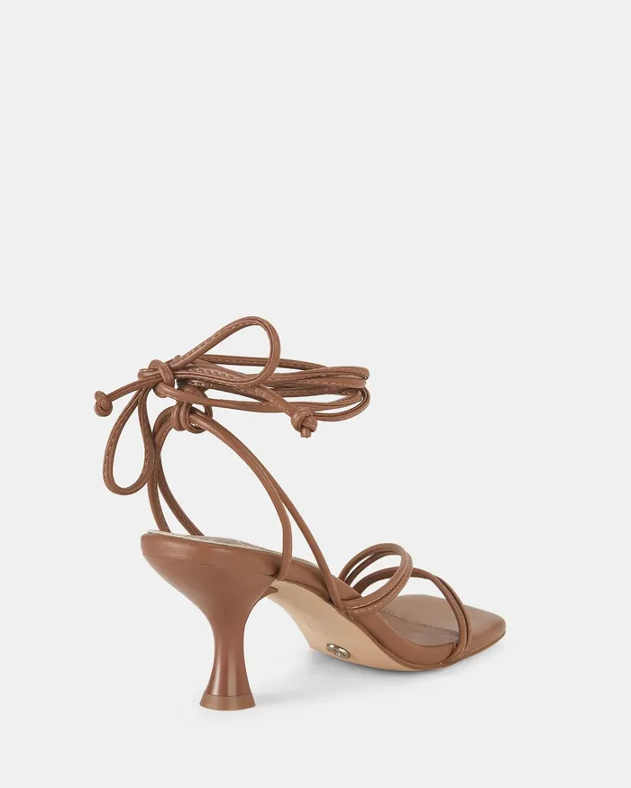 ULLER CARAMEL Martini Heels Women Party NOVO Shoes