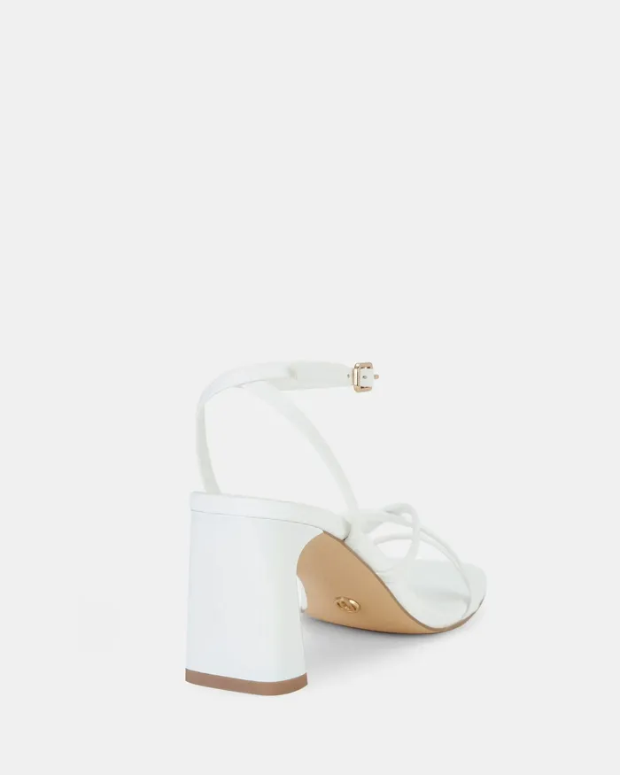 URELIA WHITE Strappy Sandals Party NOVO Shoes Women