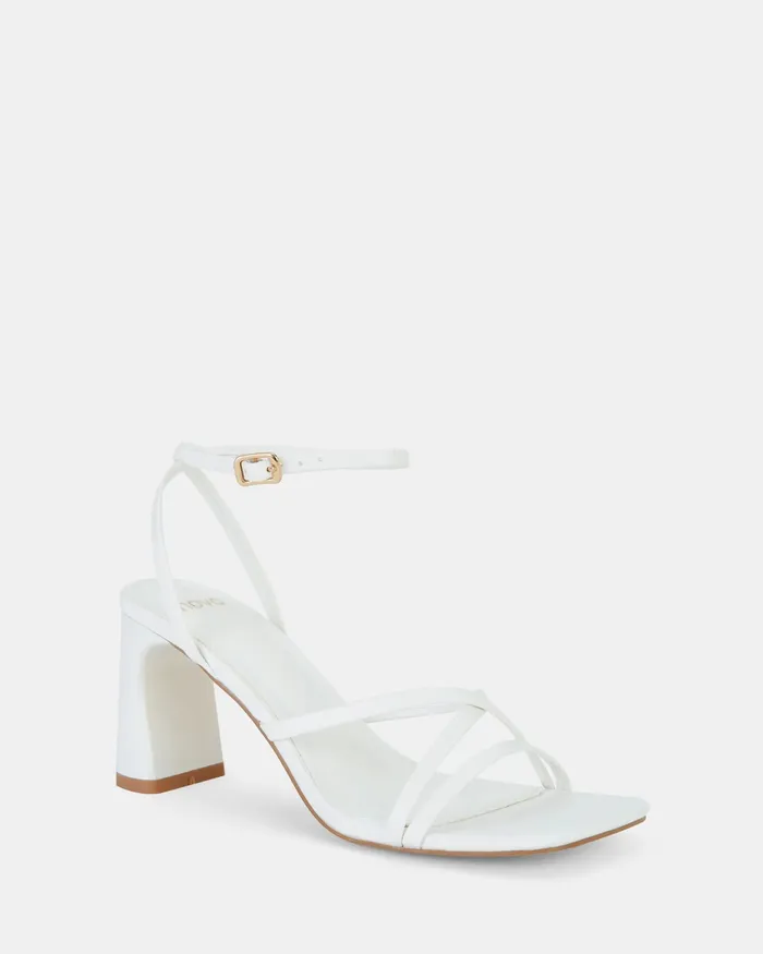 URELIA WHITE Strappy Sandals Party NOVO Shoes Women