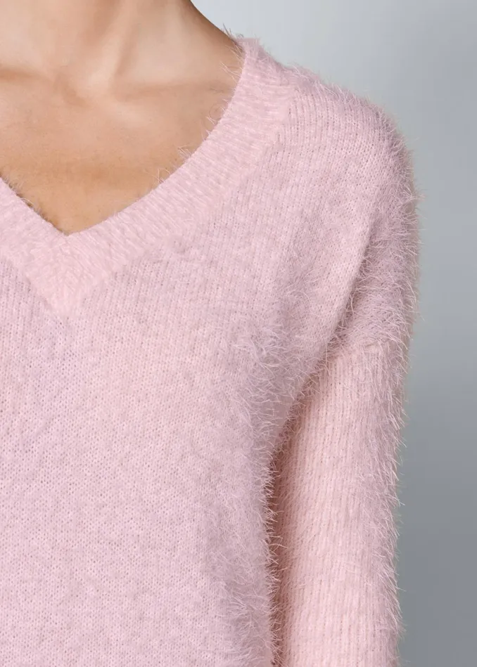 VNECK SWEATER Pink Women VENUS Pullover