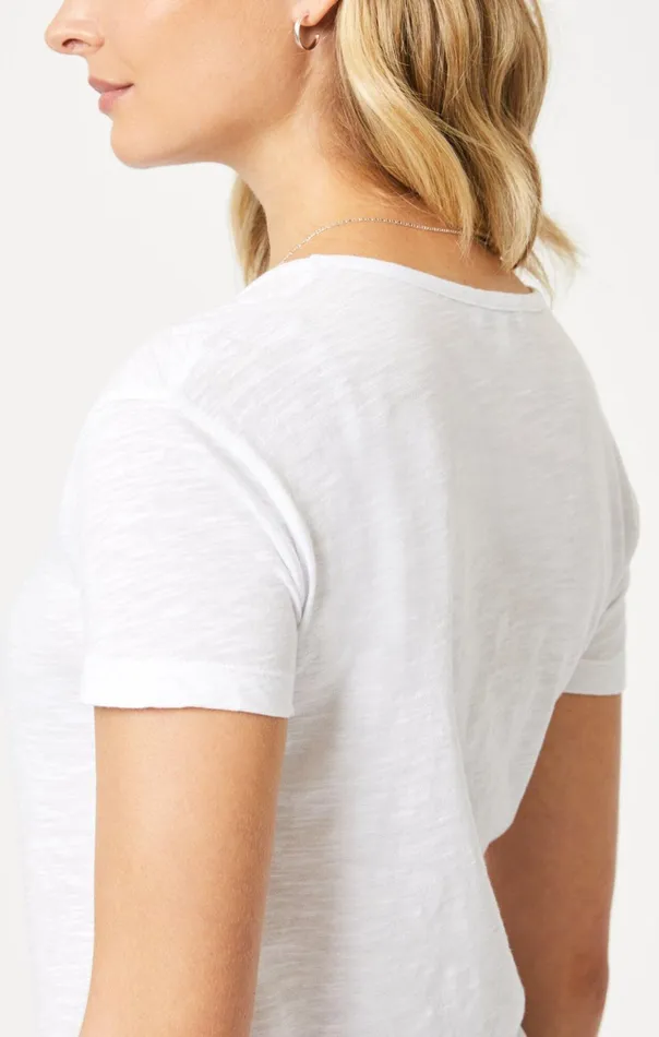 VNeck TShirt In White Women Mavi Jeans Tops and TShirts VNeck TShirt In White Women Mavi Jeans Tops and TShirts