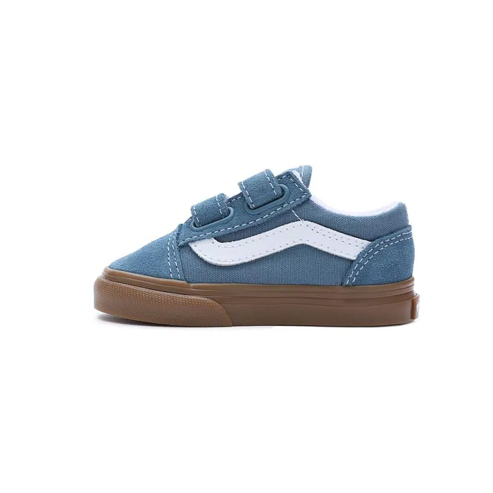 Vans Classics Kids Toddler Gum Old Skool Hook And Loop Shoes 14 Years Blue