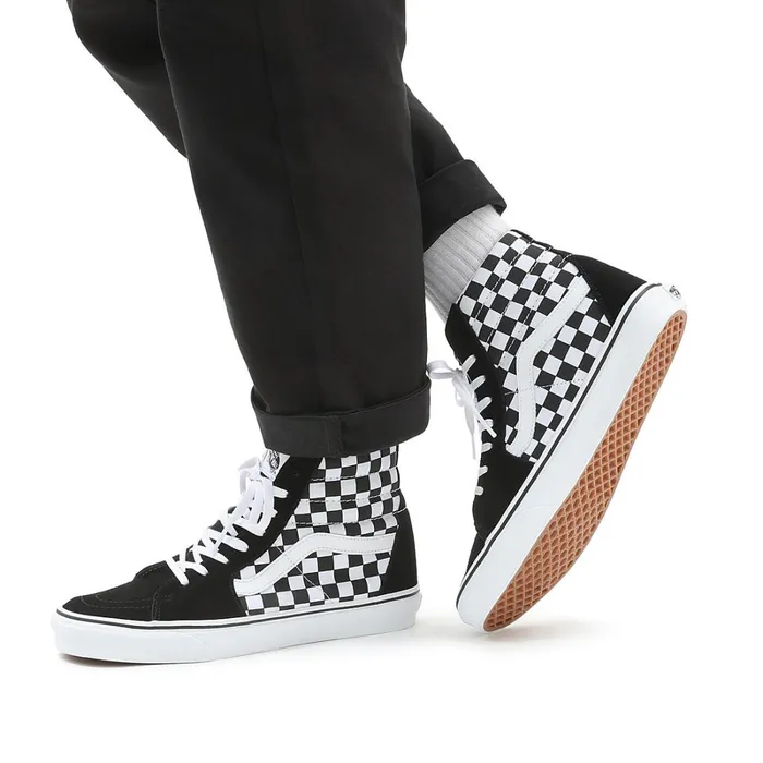 Vans Classics Men Checkerboard SK8Hi Shoes Black