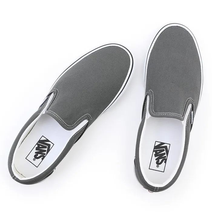 Vans Classics Women Canvas Classic SlipOn Shoes Grey
