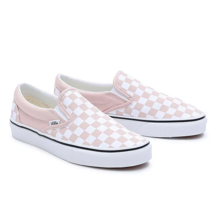 Vans Classics Women Checkerboard Color Theory Classic SlipOn Shoes Pink