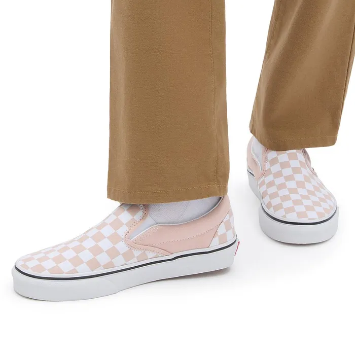 Vans Classics Women Checkerboard Color Theory Classic SlipOn Shoes Pink