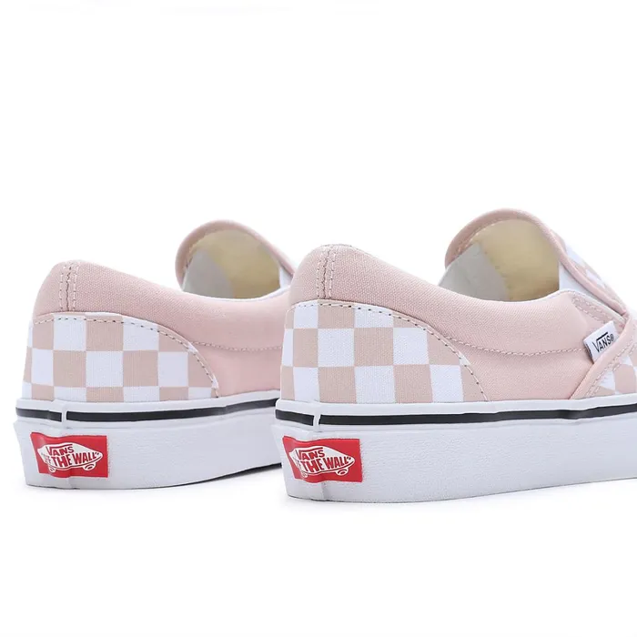 Vans Classics Women Checkerboard Color Theory Classic SlipOn Shoes Pink