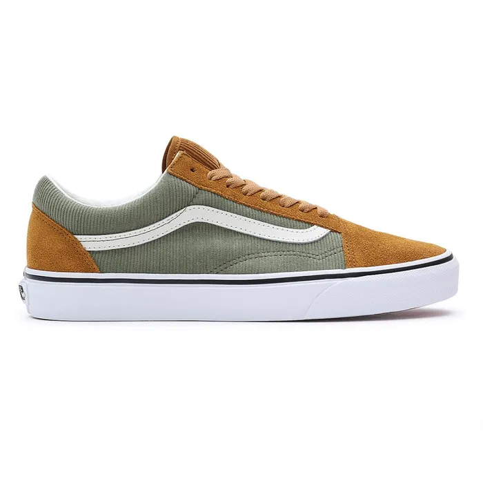 Vans Classics Women Old Skool Shoes Green Brown