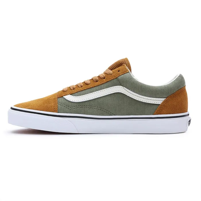 Vans Classics Women Old Skool Shoes Green Brown
