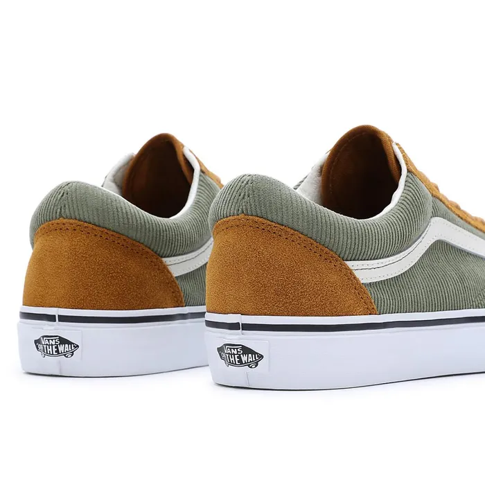 Vans Classics Women Old Skool Shoes Green Brown