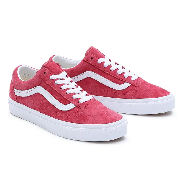 Vans Classics Women Pig Suede Old Skool Shoes Red