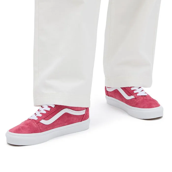 Vans Classics Women Pig Suede Old Skool Shoes Red