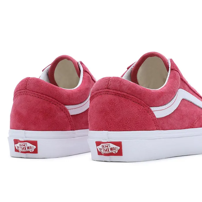 Vans Classics Women Pig Suede Old Skool Shoes Red