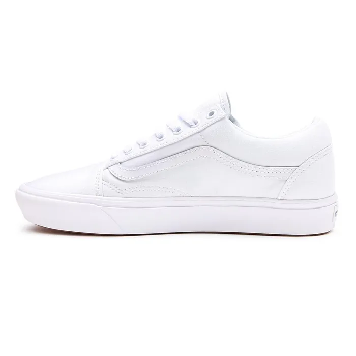 Vans Comfycush Shoes WomenMen Classic ComfyCush Old Skool Shoes White
