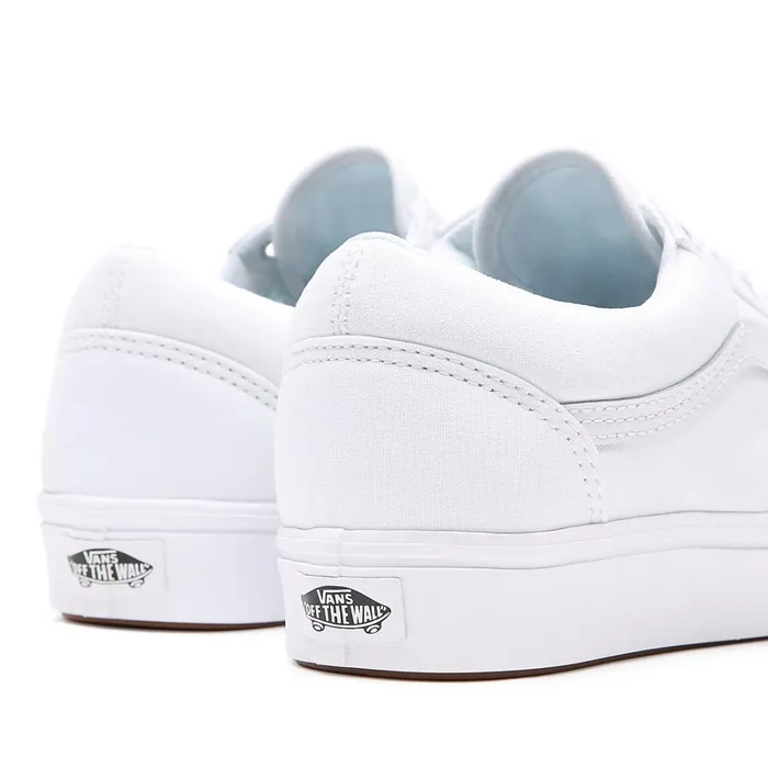 Vans Comfycush Shoes WomenMen Classic ComfyCush Old Skool Shoes White