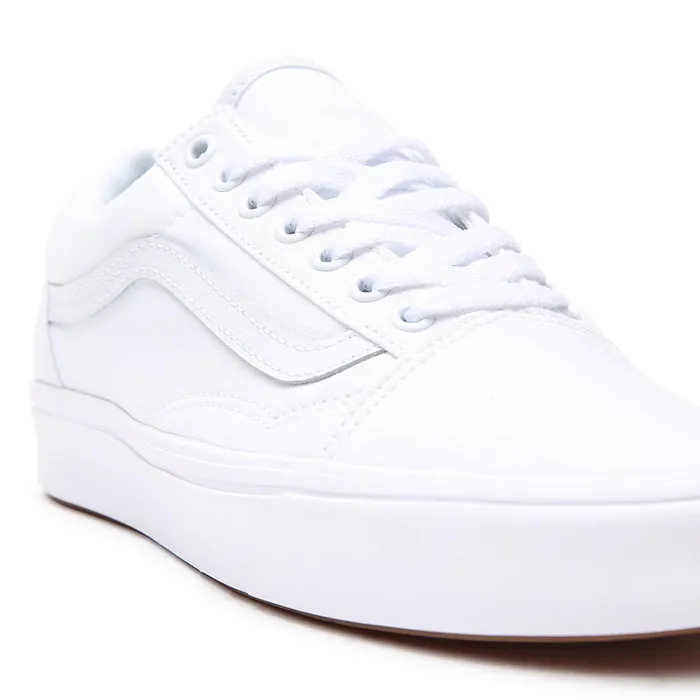 Vans Comfycush Shoes WomenMen Classic ComfyCush Old Skool Shoes White