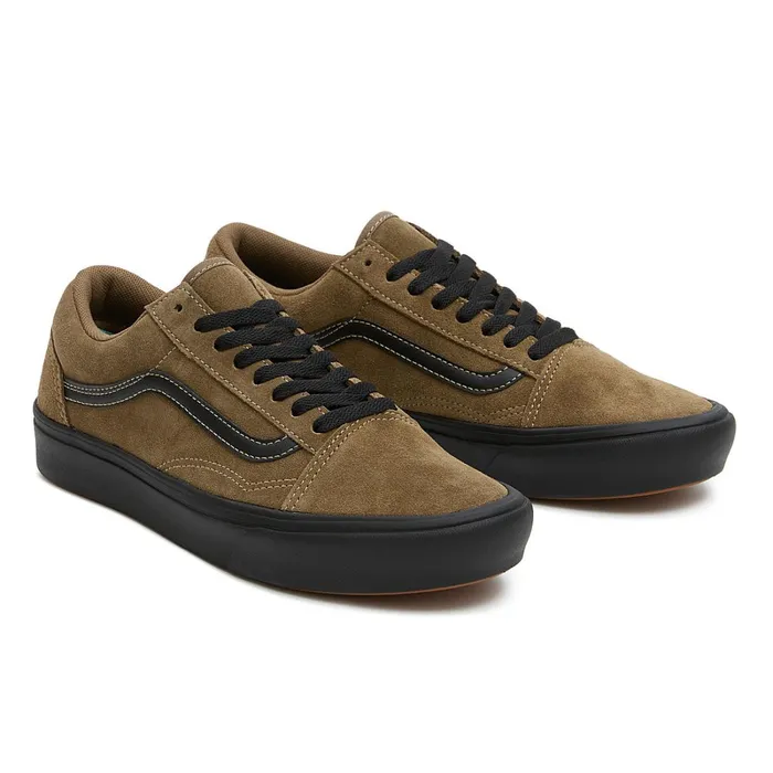 Vans Comfycush Shoes WomenMen Old Skool ComfyCush Suede Shoes Brown