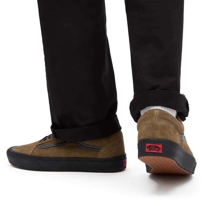 Vans Comfycush Shoes WomenMen Old Skool ComfyCush Suede Shoes Brown