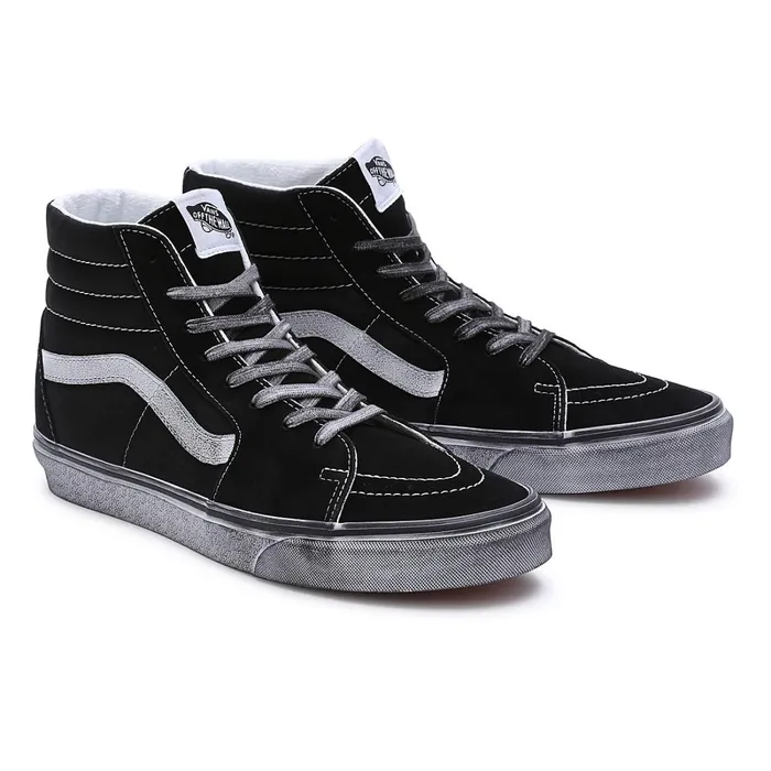 Vans HiTop Shoes Men Stressed Sk8Hi Shoes Black