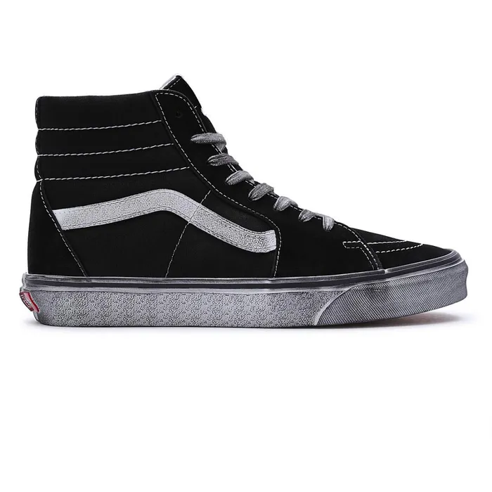Vans HiTop Shoes Men Stressed Sk8Hi Shoes Black