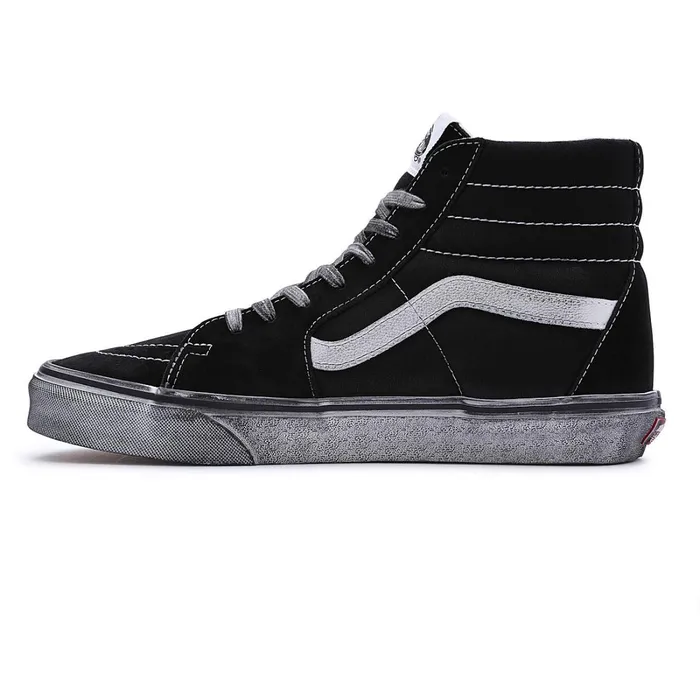 Vans HiTop Shoes Men Stressed Sk8Hi Shoes Black