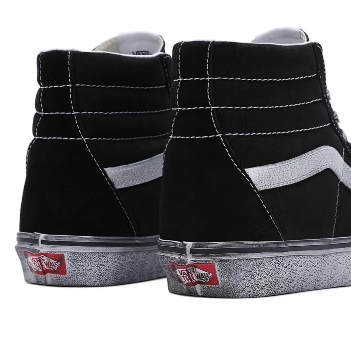 Vans HiTop Shoes Men Stressed Sk8Hi Shoes Black