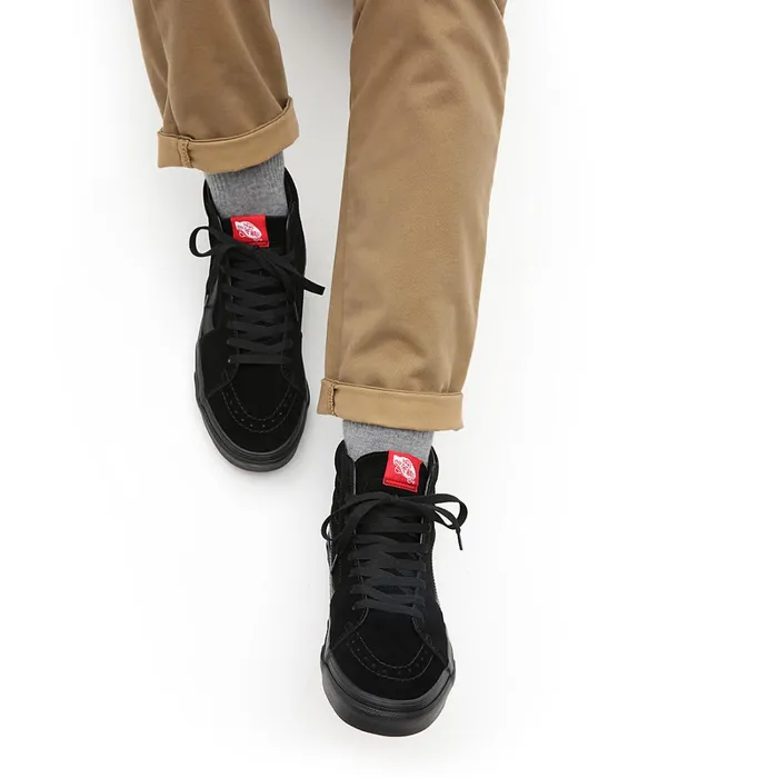 Vans HiTop Shoes Men Suede Sk8Hi Shoes Black