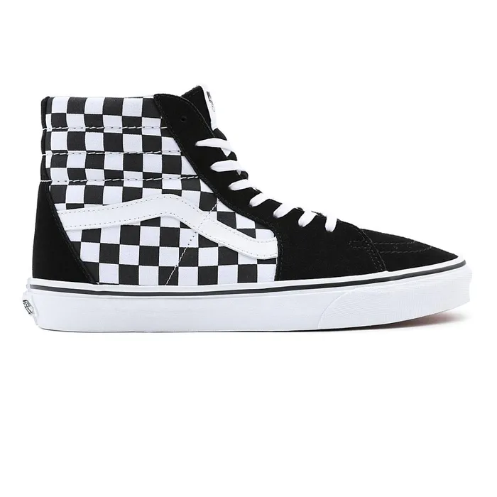 Vans HiTop Shoes Women Checkerboard SK8Hi Shoes Black