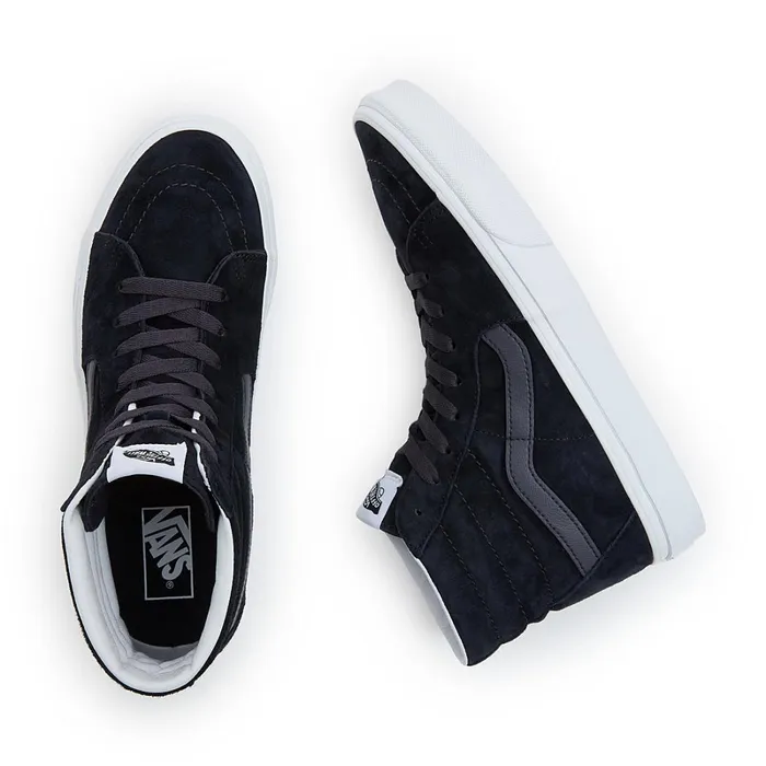 Vans HiTop Shoes Women Pig Suede Sk8Hi Shoes Blue