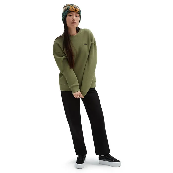 Vans Hoodies and Sweatshirts Women ComfyCush Essential Crew Sweatshirt Green