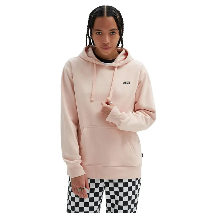 Vans Hoodies and Sweatshirts Women Flying V Boyfriend Fit Pullover Hoodie Pink
