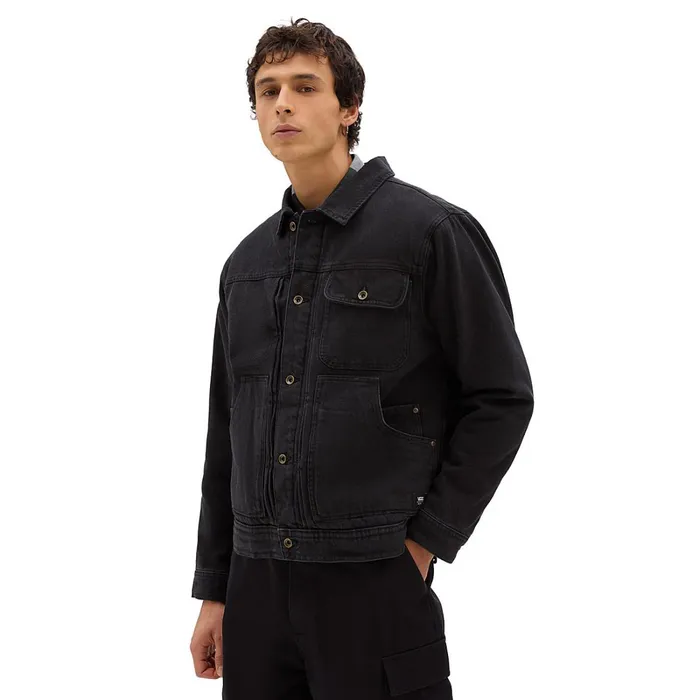 Vans Jackets and Coats Men Donato Sherpa Denim Jacket Blue