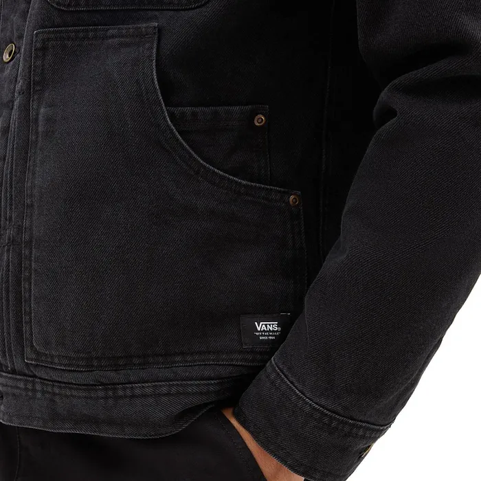 Vans Jackets and Coats Men Donato Sherpa Denim Jacket Blue