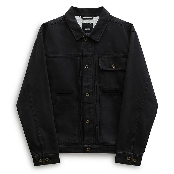Vans Jackets and Coats Men Donato Sherpa Denim Jacket Blue