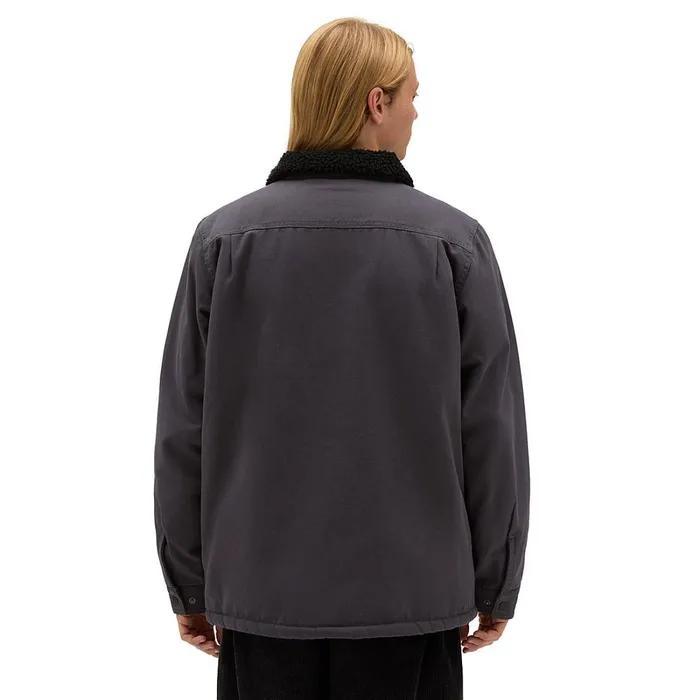 Vans Jackets and Coats Men Drill Chore Coat Sherpa Jacket Grey