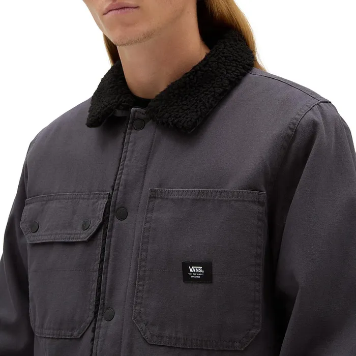 Vans Jackets and Coats Men Drill Chore Coat Sherpa Jacket Grey