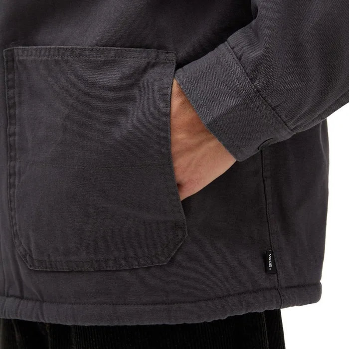 Vans Jackets and Coats Men Drill Chore Coat Sherpa Jacket Grey