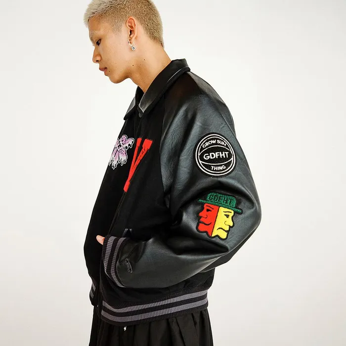 Vans Jackets and Coats Women Vault By X Goodfight Lettermans Jacket Black
