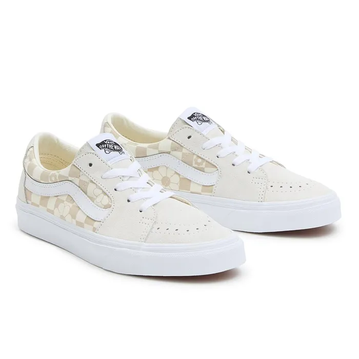 Vans Lowtop Shoes Men Sk8Low Floral Check Shoes White