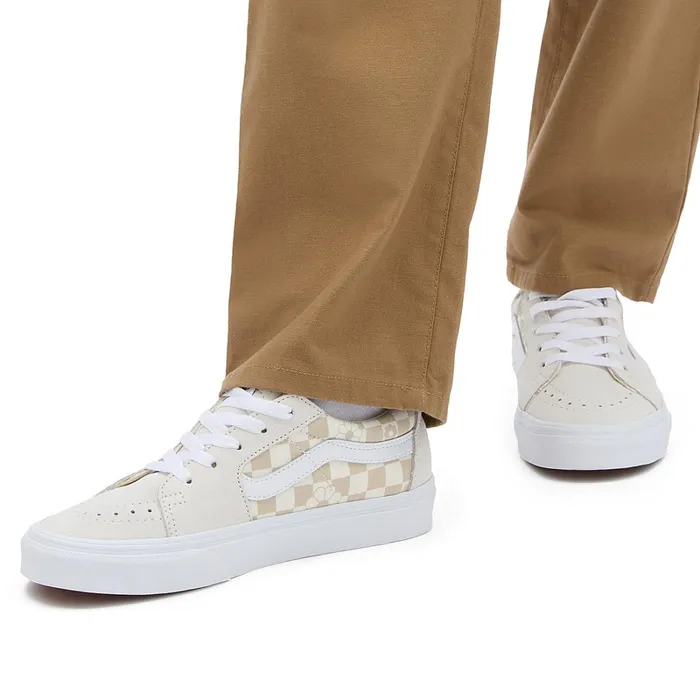 Vans Lowtop Shoes Men Sk8Low Floral Check Shoes White