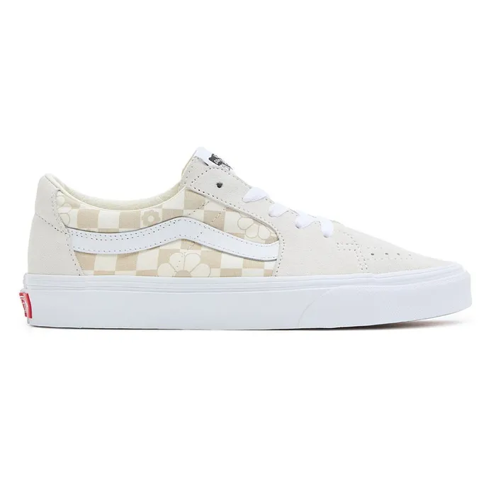 Vans Lowtop Shoes Men Sk8Low Floral Check Shoes White