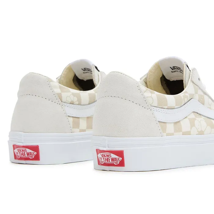 Vans Lowtop Shoes Men Sk8Low Floral Check Shoes White