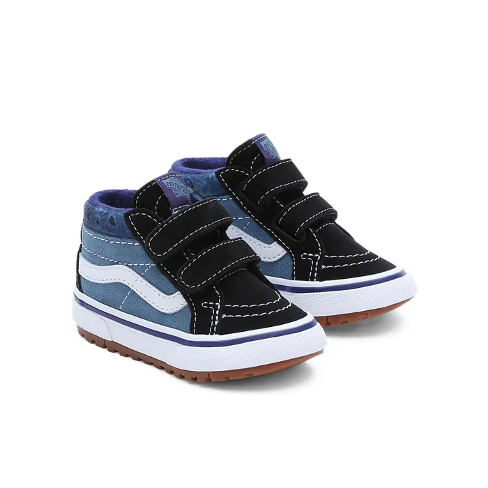 Vans MTE Shoes Kids Toddler Paisley Sk8Mid Reissue MTE1 Hook And Loop Shoes 14 Years Blue Black