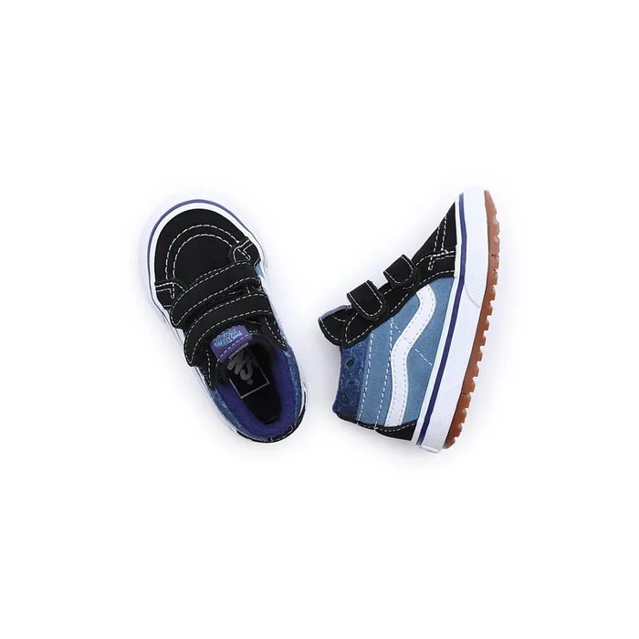 Vans MTE Shoes Kids Toddler Paisley Sk8Mid Reissue MTE1 Hook And Loop Shoes 14 Years Blue Black